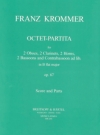 オクテット・パルティータ・変ロ長調・Op.67（フランツ・クロンマー） (木管八重奏）【Octet Partita in Bb major Op. 67】