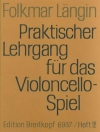 漸進的な練習曲・Vol.4（フォルクマー・ランギン）（チェロ）【Lehrgang Violoncellospiel  Vol. 4】