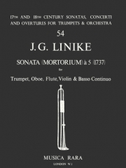 ソナタ（ヨハン・ゲオルク・リニケ） (ミックス四重奏+ピアノ）【Sonata (Mortorium) à 5】