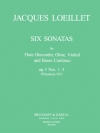 6つのソナタ・Op.5・No. 1 - 3 (ジャック・ルイエ)（オーボエ+ピアノ）【6 Sonatas Op. 5 No. 1 - 3】