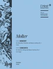 クラリネット協奏曲・No.1・イ長調（ヨハン・メルヒオール・モルター）（クラリネット+ピアノ）【Clarinet Concerto No. 1 in A major】