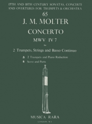 協奏曲・ニ長調・No.1・MWV IV 7（ヨハン・メルヒオール・モルター）（トランペット二重奏+ピアノ）【Concerto in D No. 1 MWV IV 7】