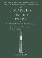 協奏曲・ニ長調・No.2・MWV IV 8（ヨハン・メルヒオール・モルター）（トランペット二重奏+ピアノ）【Concerto in D No. 2 MWV IV 8】