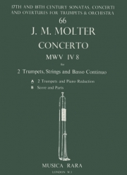 協奏曲・ニ長調・No.2・MWV IV 8（ヨハン・メルヒオール・モルター）（トランペット二重奏+ピアノ）【Concerto in D No. 2 MWV IV 8】