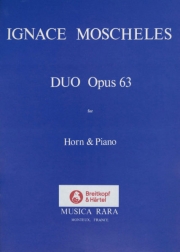 デュエット・コンチェルタンテ・ヘ長調・Op.63（イグナーツ・モシェレス）（ホルン+ピアノ）【Duet Concertante in F major Op. 63】
