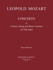 協奏曲・変ホ長調 (レオポルト・モーツァルト)（ホルン二重奏+ピアノ）【Concerto in Eb major】