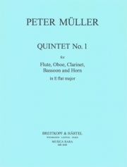 五重奏曲・No.1・変ホ長調（ピーター・ミュラー） (木管五重奏）【Quintet No. 1 in Eb major】