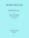 五重奏曲・No.1・変ホ長調（ピーター・ミュラー） (木管五重奏）【Quintet No. 1 in Eb major】