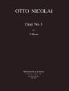 デュエット・No.3 (オットー・ニコライ)（ホルン二重奏）【Duet No. 3】