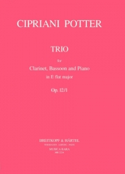 トリオ・変ホ長調・Op.12・No.1（チプリアーニ・ポッター） (木管二重奏+ピアノ）【Trio in Eb major Op. 12 No. 1】