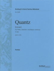 フルート協奏曲・ト長調・QV 5:174 (ヨハン・ヨアヒム・クヴァンツ)（フルート+ピアノ）【Flute Concerto in G major QV 5:174】