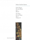 6つのデュエット・Op.2・Vol.1（ヨハン・ヨアヒム・クヴァンツ）（フルート二重奏）【6 Duets Op. 2 Volume 1】