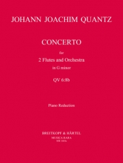 フルート協奏曲・ト短調・QV 6:8b（ヨハン・ヨアヒム・クヴァンツ）（フルート二重奏+ピアノ）【Flute Concerto in G minor QV 6:8b】