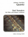 3つのソナタ・QV 1:75, 114, 150 (ヨハン・ヨアヒム・クヴァンツ)（フルート+ピアノ）【3 Sonatas QV 1:75, 114, 150】