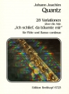 28の変奏曲 (ヨハン・ヨアヒム・クヴァンツ)（フルート+ピアノ）【28 Variations on the Aria “Ich schlief, da traeumte mir”】
