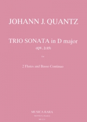 トリオ・ソナタ・ニ長調・QV 2:15（ヨハン・ヨアヒム・クヴァンツ）（フルート二重奏+ピアノ）【Trio Sonata in D major QV 2:15】