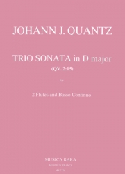 トリオ・ソナタ・ニ長調・QV 2:15（ヨハン・ヨアヒム・クヴァンツ）（フルート二重奏+ピアノ）【Trio Sonata in D major QV 2:15】