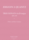 トリオ・ソナタ・ニ長調・QV 2:15（ヨハン・ヨアヒム・クヴァンツ）（フルート二重奏+ピアノ）【Trio Sonata in D major QV 2:15】