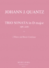 トリオ・ソナタ・ニ長調・QV 2:15（ヨハン・ヨアヒム・クヴァンツ）（フルート二重奏+ピアノ）【Trio Sonata in D major QV 2:15】