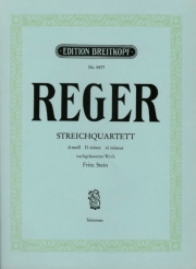 弦楽四重奏曲・ニ短調（マックス・レーガー）（弦楽四重奏）【String Quartet in D minor】