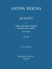 五重奏曲・ホ長調・Op.106（アントン・ライヒャ） (ホルン+弦楽四重奏）【Quintet in E major Op. 106】