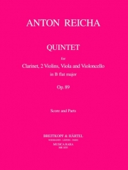 五重奏曲・変ロ長調（アントン・ライヒャ） (クラリネット+弦楽四重奏）【Quintet in Bb】