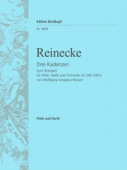 3つのカデンツァ（カール・ライネッケ） (フルート+ハープ）【3 Cadenzas for Mozart's Concerto in C major K. 299 (297c)】