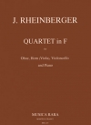 四重奏曲・ヘ長調（ヨーゼフ・ガブリエル・ラインベルガー） (ミックス三重奏+ピアノ）【Quartet in F major】
