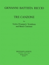 3つのカンツォーネ（ジョヴァンニ・バッティスタ・ルッチオ）（金管二重奏+ピアノ）【3 Canzone】