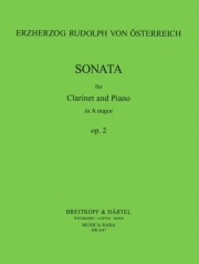 ソナタ・イ長調・Op.2 (ルドルフ・ヨハネス・フォン・エスターライヒ)（クラリネット+ピアノ）【Sonata in A major Op. 2】
