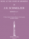 ソナタ・ハ長調（ヨハン・ハインリヒ・シュメルツァー） (ミックス五重奏+ピアノ）【Sonata a 5 in C】
