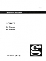 フルートのためのソナタ (ヘルマン・シュレーダー)（フルート）【Sonata for flute solo】
