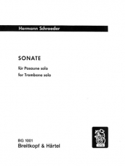 トロンボーンのためのソナタ（ヘルマン・シュレーダー）（トロンボーン）【Sonata for trombone solo】
