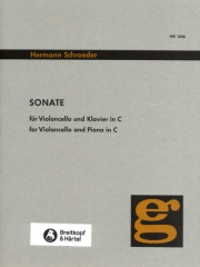 ソナタ・ハ長調（ヘルマン・シュレーダー）（チェロ+ピアノ）【Sonata in C major】