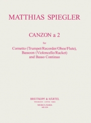 カンツォーネ・No.2（マティアス・シュピーグラー） (トランペット+バスーン+ピアノ）【Canzon a 2】