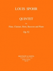 五重奏曲・ハ長調・Op.52（ルイ・シュポーア） (木管四重奏+ピアノ）【Quintet in C minor Op. 52】