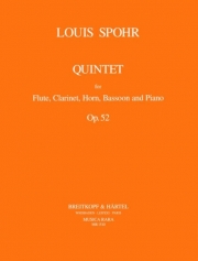 五重奏曲・ハ長調・Op.52（ルイ・シュポーア） (木管四重奏+ピアノ）【Quintet in C minor Op. 52】
