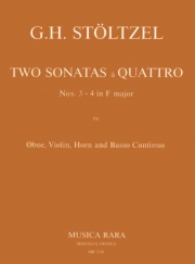 2つのソナタ（ゴットフリート・ハインリヒ・シュテルツェル） (ミックス三重奏+ピアノ）【2 Sonatas à Quattro Nos. 3 and 4 in F major】
