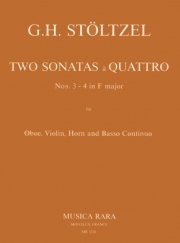 2つのソナタ（ゴットフリート・ハインリヒ・シュテルツェル） (ミックス三重奏+ピアノ）【2 Sonatas à Quattro Nos. 3 and 4 in F major】