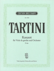 ヴィオラ・ダ・ガンバ・コンチェルト・ニ長調（ジュゼッペ・タルティーニ）（チェロ+ピアノ）【Viola da gamba Concerto in D major】