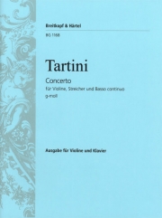 ヴァイオリン協奏曲・ト短調（ジュゼッペ・タルティーニ）（ヴァイオリン+ピアノ）【Violin Concerto in G minor】