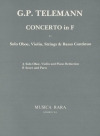 協奏曲・ヘ長調 （テレマン） (オーボエ+ヴァイオリン+ピアノ）【Concerto in F】