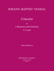 協奏曲・ヘ長調 (ヨハン・バプティスト・ヴァンハル)（バスーン二重奏+ピアノ）【Concerto in F major】