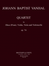 四重奏曲・Op.7・No.6（ヨハン・バプティスト・ヴァンハル） (オーボエ+弦楽三重奏）【Quartet Op. 7 No. 6】