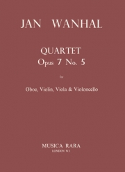 四重奏曲・Op.7・No.5（ヨハン・バプティスト・ヴァンハル） (オーボエ+弦楽三重奏）【Quartet Op. 7 No. 5】