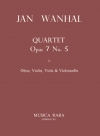 四重奏曲・Op.7・No.5（ヨハン・バプティスト・ヴァンハル） (オーボエ+弦楽三重奏）【Quartet Op. 7 No. 5】