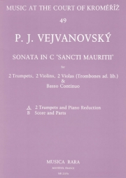 ソナタ・ハ長調（パヴェル・ヨセフ・ヴェイヴァノフスキー）（トランペット二重奏+ピアノ）【Sonata in C “Sancti Mauritii”】