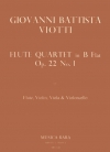 四重奏曲・ロ長調・Op.22/1（ジョヴァンニ・バッティスタ・ヴィオッティ） (フルート+弦楽三重奏）【Quartet in B Op. 22/1】