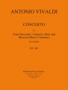 協奏曲・ト短調・RV 103 （アントニオ・ヴィヴァルディ） (木管二重奏+ピアノ）【Concerto in G minor RV 103】