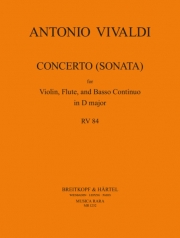 協奏曲・ニ長調・RV 84（アントニオ・ヴィヴァルディ） (フルート+ヴァイオリン+ピアノ）【Concerto (Sonata) in D major RV 84】